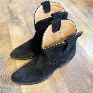 Tecovas Lucy Suede Black Cowgirl Boot 6.5